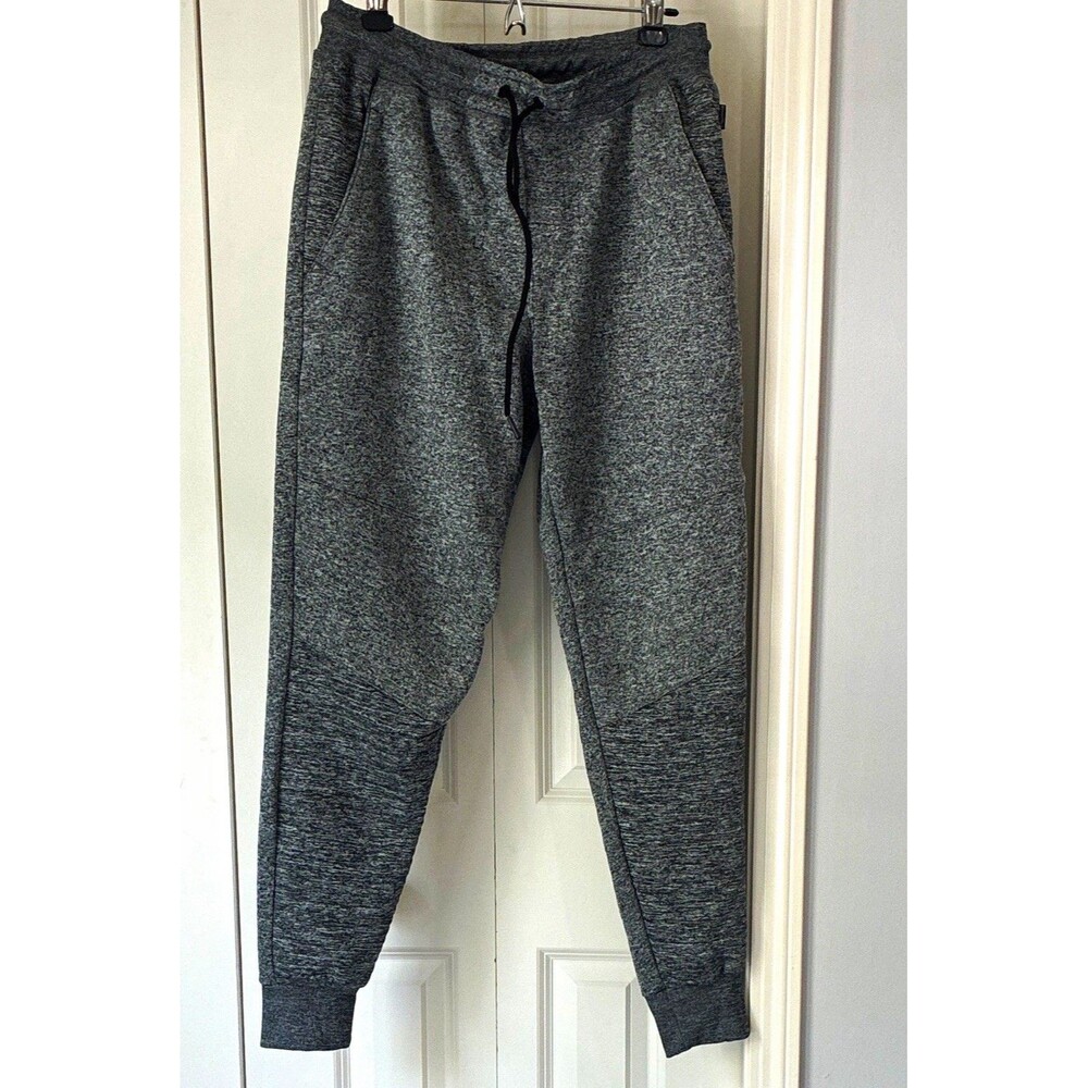 Beverly Hills Polo Club Men’s Gray Heathered Jogger Pants Tapered Drawstring L